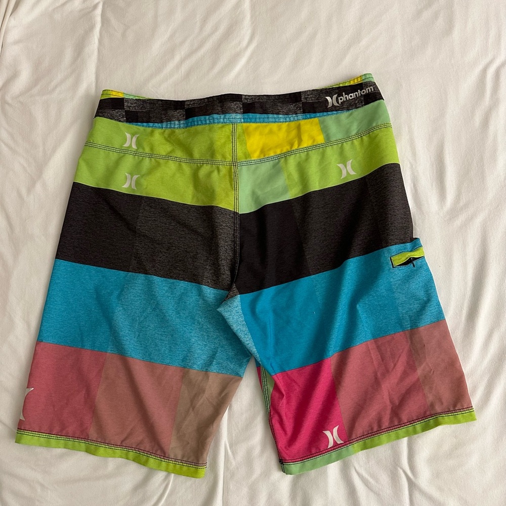 Hurley Multicolored Board Shorts Size 34 - Picture 2 of 2